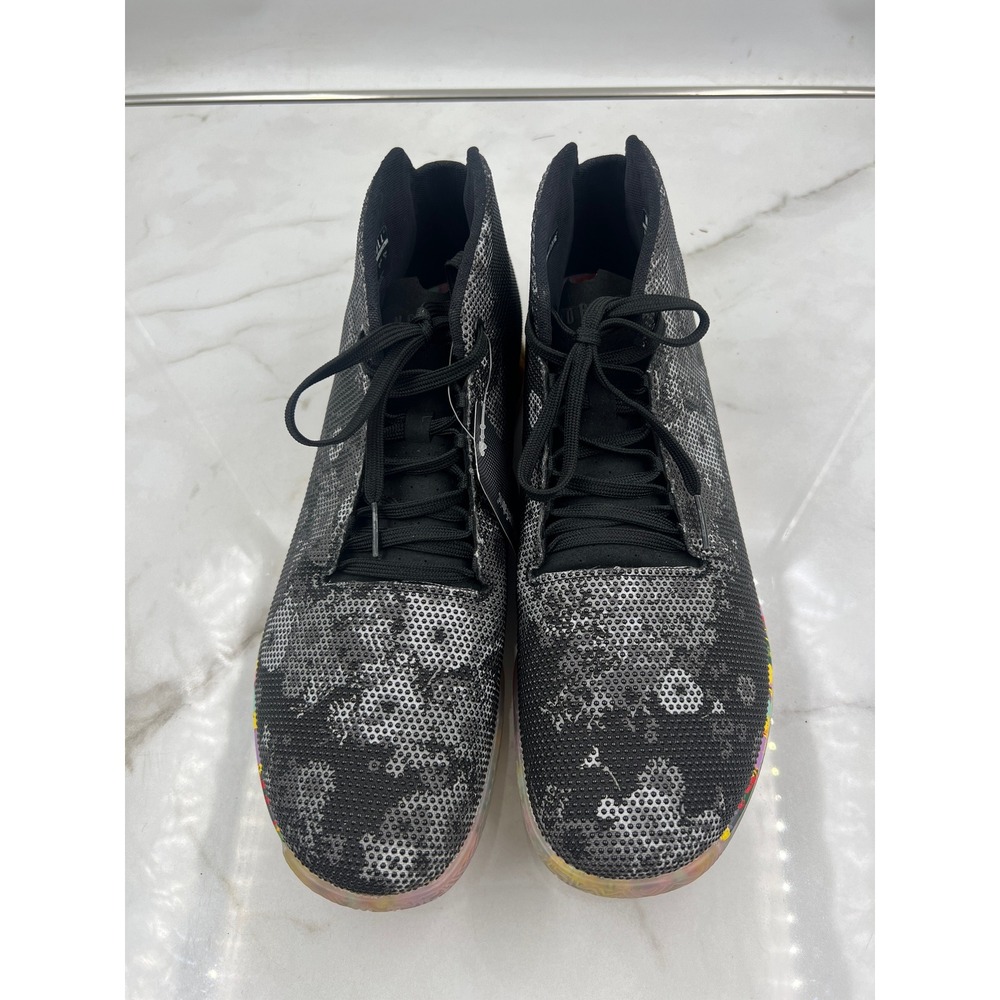 NOBULL Court Mid-Top Shoe Men 16 Women 17.5 Black White Floral SuperFabric  NWT - Picture 6 of 15